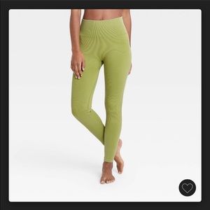 Target Joylab Neon Yellow High-rise Ribbed Seamless Legging